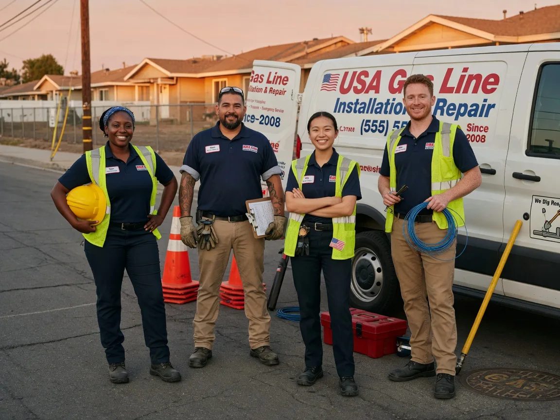 Gas Line Installation company in Leland, IA